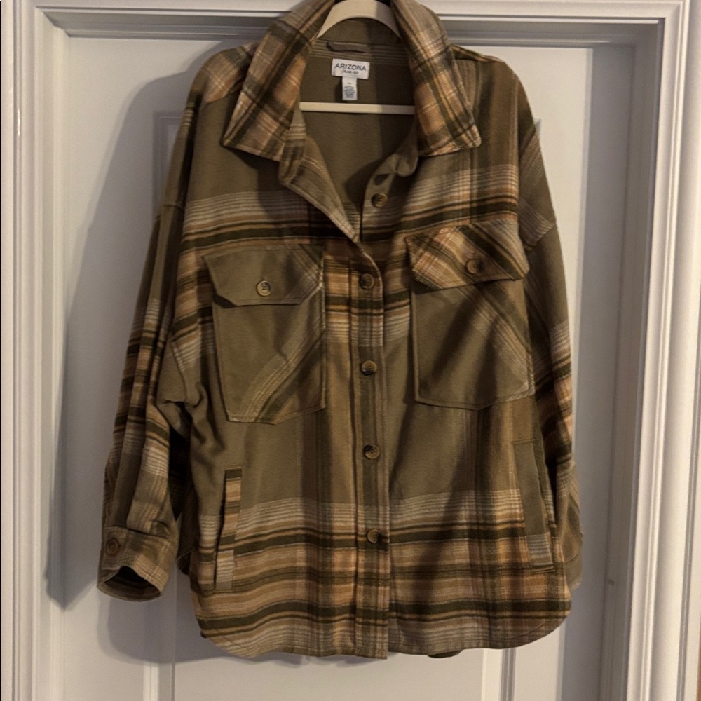 Arizona Plaid Button-Up Jacket